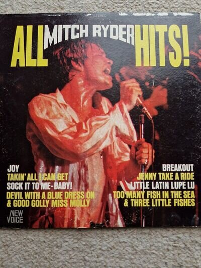 Mitch Ryder - All Mitch Ryder Hits Bell Vinyl LP Record Album