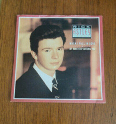 Rick Astley….. When I Fall In Love 1987 ….. 7 Inch Vinyl Record