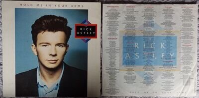 RICK ASTLEY - Hold Me In Your Arms LP. 1988 RCA Original - Inner P/S - VG+