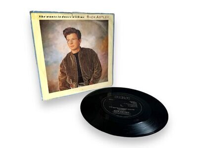 RICK ASTLEY : She Wants To Dance With Me - RCA 1988 UK 7" in Picture Sleeve