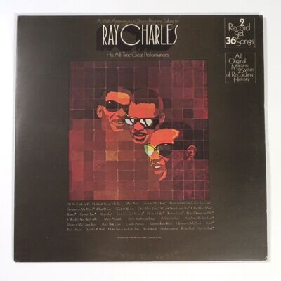 Ray Charles 25th Anniversary In Show Business Salute Vinyl Record 2xLP UK 1972