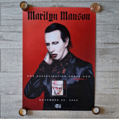 Marilyn Manson One Assassination Under God Promo Ful Size Poster.