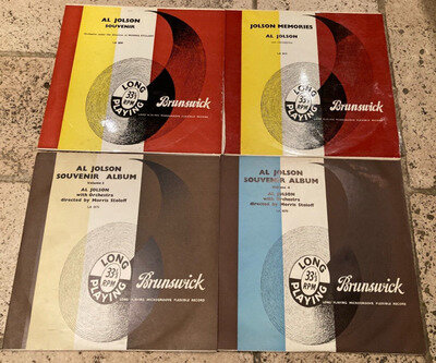 4x AL JOLSON SOUVENIR 10" VINYL RECORD LPs: LA 8509/8512/8570/8575 - EX💥