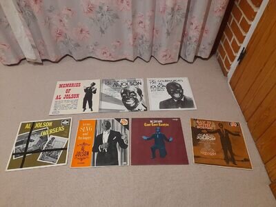 Collection of 7 Al Jolson vinyl LPs Overseas Golden Greats 1920s Jazz Records