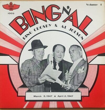 BING CROSBY & AL JOLSON PHILCO RADIO TIME 1975 CANADA TOTEM VINYL LP 1003 EX