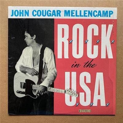 JOHN COUGAR MELLENCAMP ROCK IN THE USA 12" 1986 with under the boardwalk - nice