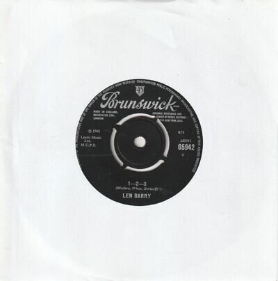 Len Barry - 1-2-3 (Brunswick 1965) 7" Single