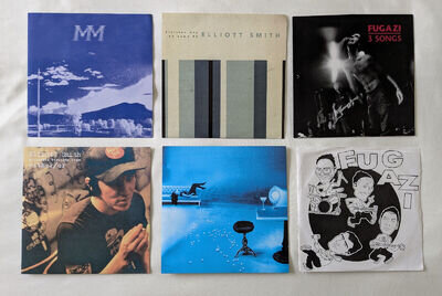 Collectable 7" Vinyl 6 record lot Modest Mouse, Elliott Smith, Jack White Fugazi