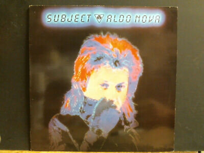 ALDO NOVA Subject LP Electronic Demo stamped sleeve Lovely copy !!