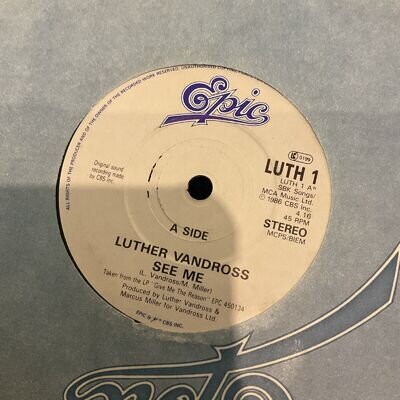 Luther Vandross - See Me / A House Is Not A Home Used 7”Single record