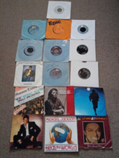 MICHAEL JACKSON 16 7" SINGLES - SMOOTH CRIMINAL, ONE DAY IN YOUR LIFE