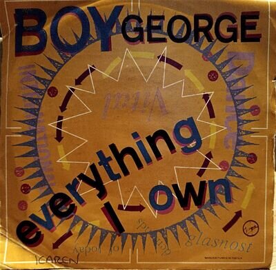Boy George - Everything I Own. vinyl records 7 inch