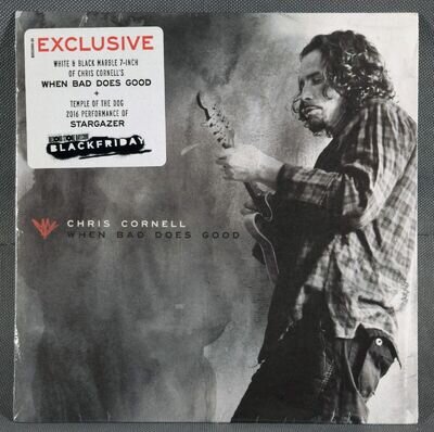 Chris Cornell When Bad Does Good Sealed 7” White/Black Marble Vinyl RSD 2018 EU