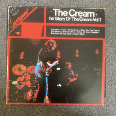 CREAM HE STORY OF THE CREAM VOL.1 LP 1980'S Italian compilation in mis spelt cov