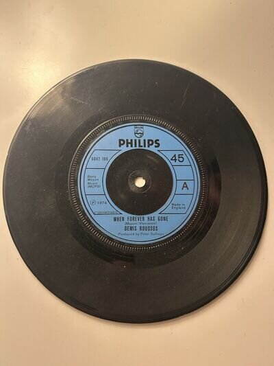 Demis Roussos - When Forever Has Gone/Woman 7" Inch Single