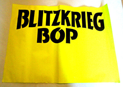 BLITZKRIEG BOP gig poster original 1977 day-glo rare loft find limited stocks