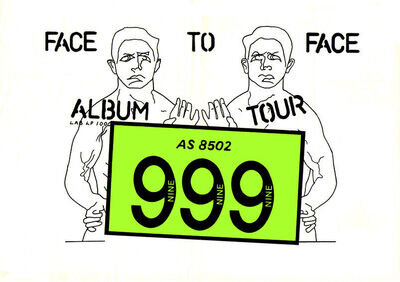 999 BAND FACE TO FACE ALBUM TOUR POSTER A1