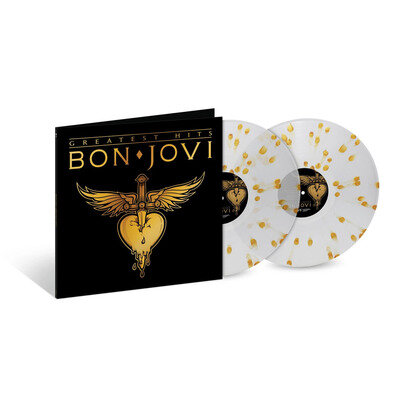 Bon Jovi - Greatest Hits (hmv Exclusive) Gold Splatter 2LP Vinyl 12" Album