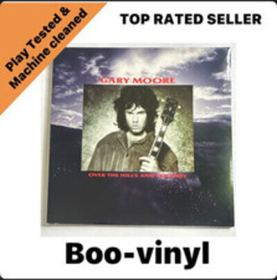 Gary Moore ~ Over the Hills and Far Away 12" vinyl UK 10 1986 in Ltd Edition EX