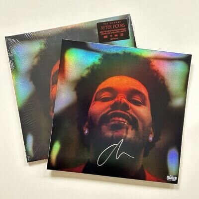 *SIGNED* The Weeknd "After Hours" Vinyl 2xLP Autographed Holographic Cover! NEW