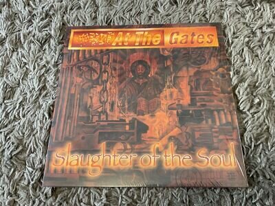At The Gates “Slaughter Of The Soul” Orig 2021 U.K. CLEAR vinyl Lp 1100 + Inner