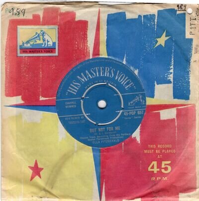 ELLA FITZGERALD.......BUT NOT FOR ME...HMV...UK..45