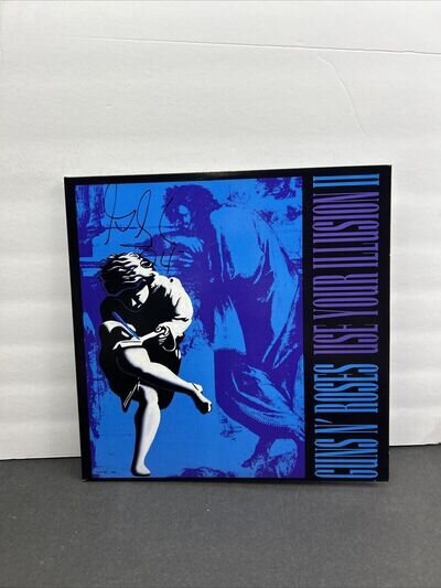 SIGNED BY GILBY CLARKE GUNS N ROSES - USE YOUR ILLUSION II 2XLP VINYL MINT 180G