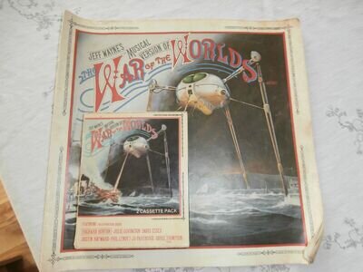 Jeff Wayne's War of the Worlds double cassette tape and booklet, 1978