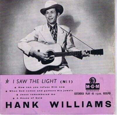 Hank Williams - i saw the light no.1 EP 7" vg+/vg+ play tested