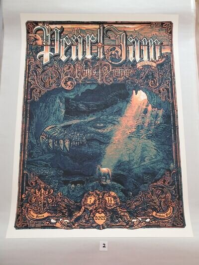 Pearl Jam Krakow poster 2022 Krzysztof Domaradzki MINT Show Edition Poland