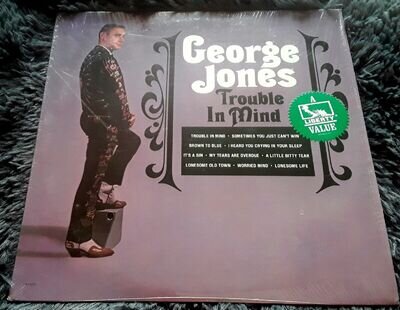 Trouble In Mind by George Jones vinyl 1982. LN-10167 Liberty