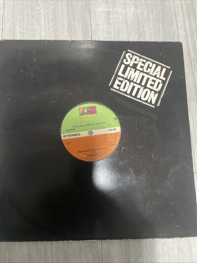 Foreigner Feels Like The First Time Vinyl Single Record Special Limited Edition