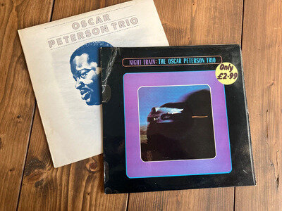 Oscar Peterson Trio Vinyl x2 LP Vintage Jazz We Get Requests + Night Train 12"