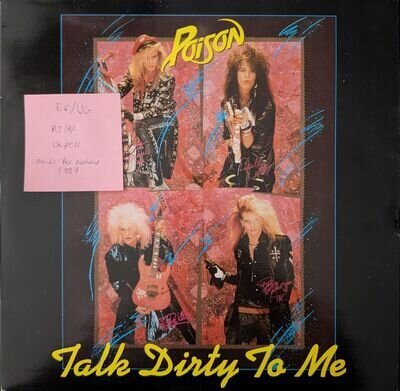 Poison Talk Dirty To Me Vinyl Record EX/VG 12KUT125 1987