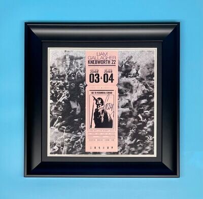 Liam Gallagher Signed Knebworth 22 Photo Framed & COA Music Oasis Autograph