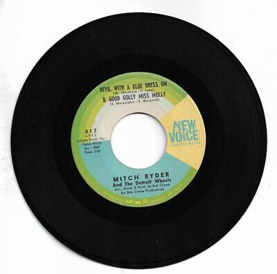 MITCH RYDER & DETROIT WHEELS - DEVIL WITH A BLUE DRESS ON - NEW VOICE VG+