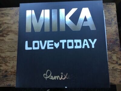 Mika Love Today Remixes Vinyl Record Ep 12" Nm Con Very Rare
