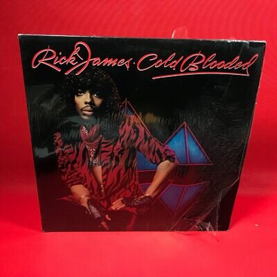 RICK JAMES Cold Blooded 1983 USA vinyl LP + INNER Grandmaster Flash Gordy record