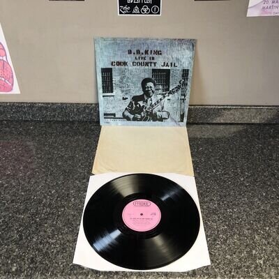 LP VINYL B.B. KING LIVE IN COOK COUNTY JAIL SPB 1032 UK 1ST PRESS 1971 EX/EX