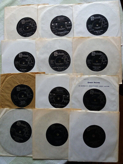 GENE PITNEY X 12 CHART HIT 45'S. VG/EX