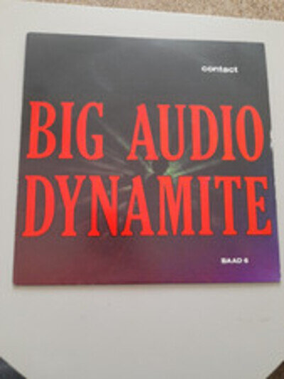 Big Audio Dynamite - Contact 7 Inch Single Picture Sleeve Ex/Vg Condition.