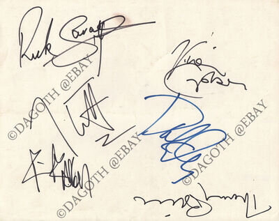 DEF LEPPARD 8x10, FULLY SIGNED Joe Elliott Hysteria Joan Jett Runaways AUTOGRAPH