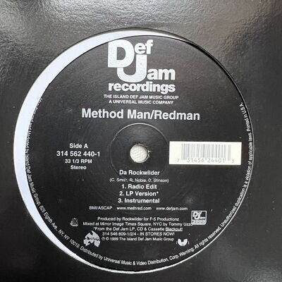 Method Man/Redman – Da Rockwilder 12" Vinyl 2003 Hip Hop Def Jam 314562440-1
