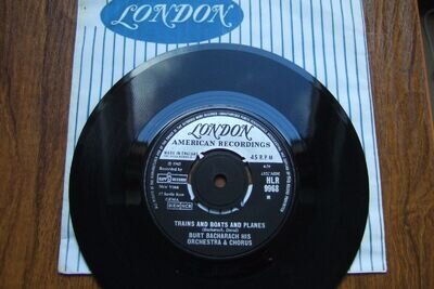 BURT BACHARACH - TRAINS AND BOATS AND PLAINS - UK LONDON IN CO. SLEEVE EX/+
