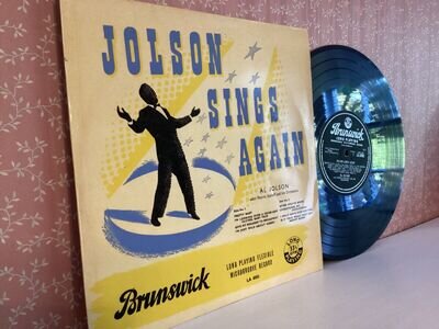 AL JOLSON “Jolson sings Again” 1957 UK BRUNSWICK 1st press 10” LP (LA 8502) EX