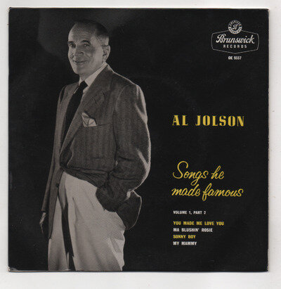 AL JOLSON - SONGS HE MADE FAMOUS VOL. 1, PART 2. (UK, 57, EP, BRUNSWICK, OE 9337