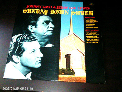 JOHNNY CASH AND JERRYLEE LEWIS SUNDAY DOWN SOUTH SUN LABEL