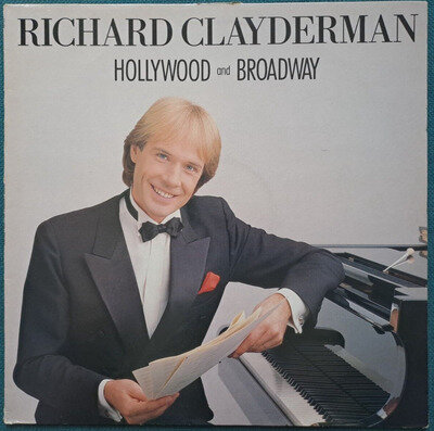 RICHARD CLAYDERMAN HOLLYWOOD AND BROADWAY - 12" VINYL LP ALBUM RECORD NEAR MINT