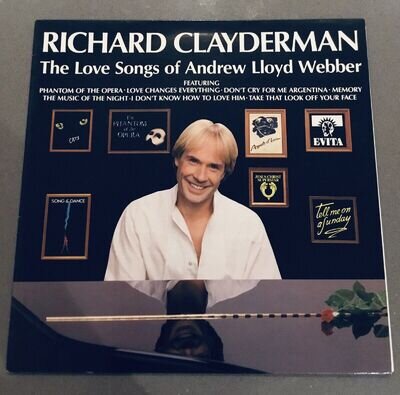 Richard Clayderman- The Love Songs Of Andrew Lloyd Webber 12” LP Vinyl