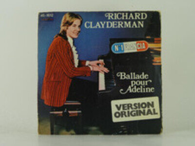 RICHARD CLAYDERMAN BALLADE POUR ADELINE (48) 2 Track 7" Single Picture Sleeve DI